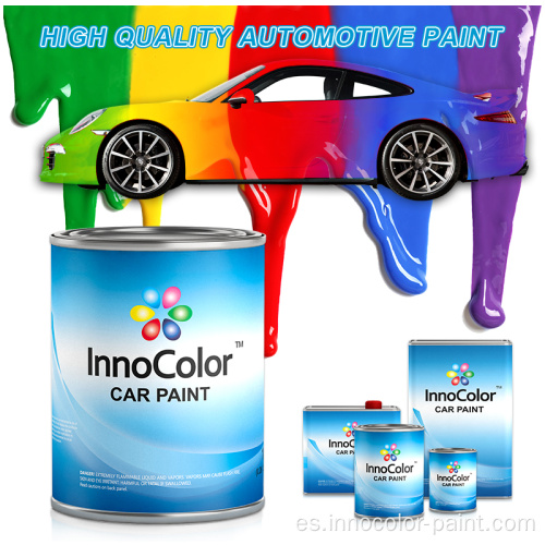Recubrimientos automáticos de alto brillo Cobertura Excelente pintura de automóvil metálico de plata 1K 2K Pintura automática delgada